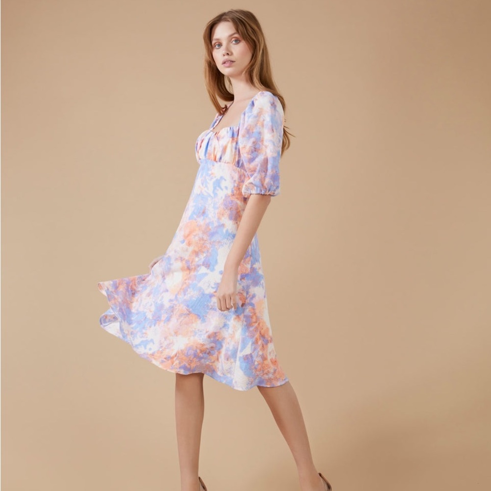 Brand new BCBG Molly Puff Sleeve Midi Dress, retails for $148